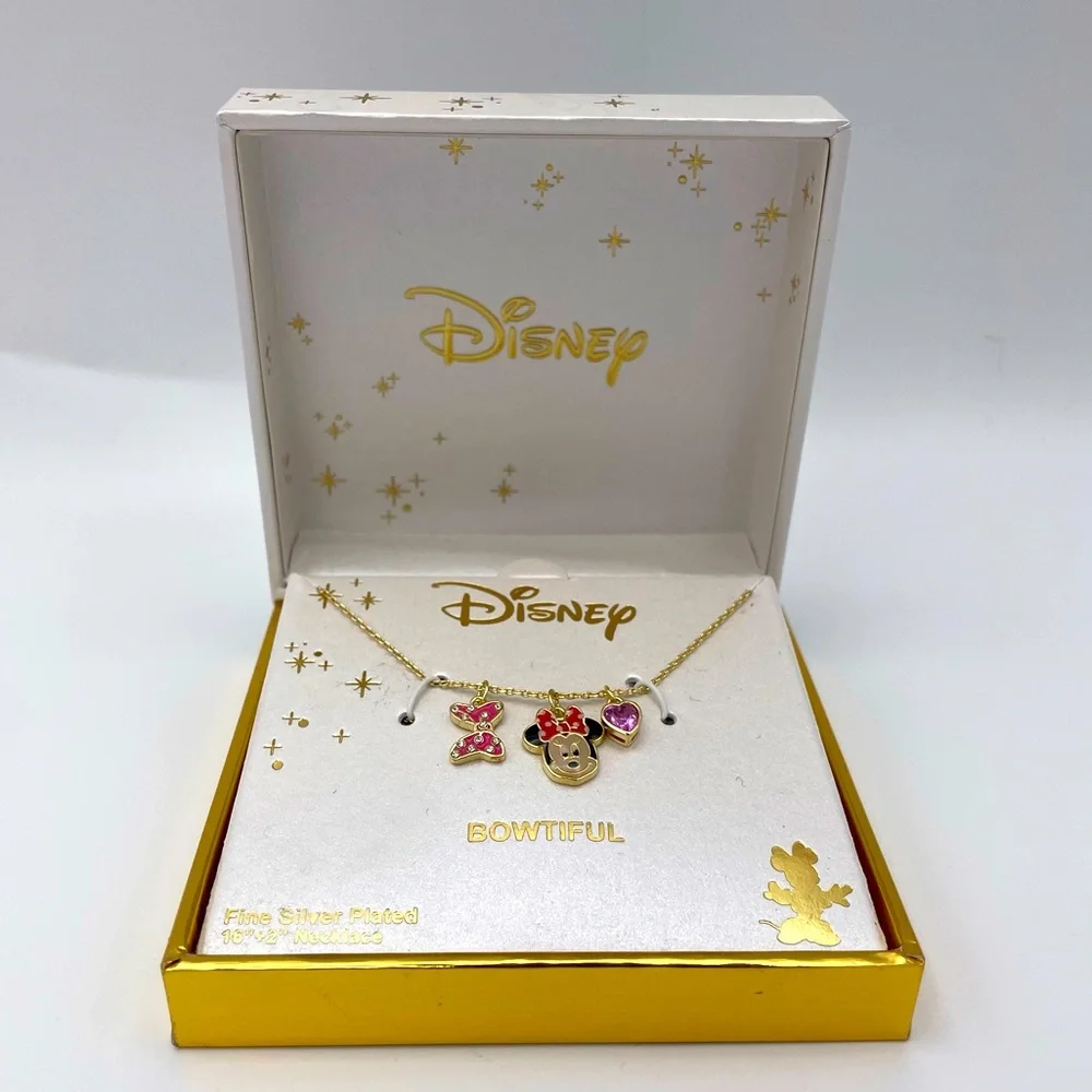 Bowtiful! Disney Minnie Mouse Necklace NIB